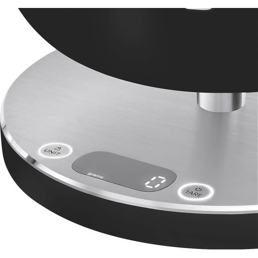 Smeg KSC01BLMWW Food Preparation Accessory Matt Black - Close up control panel shot