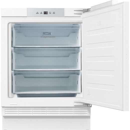 Fridgemaster Integrated Under Counter Freezer - Front with door open shot
