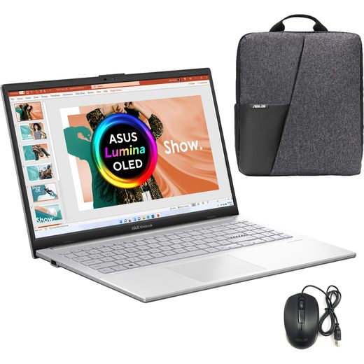 ASUS 15.6” Vivobook Go OLED laptop | E1504FA-L1772W | ao.com