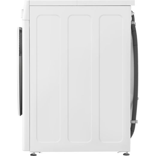 LG F4Y513WWLN1 13kg Washing Machine with 1400 rpm - White - Side shot