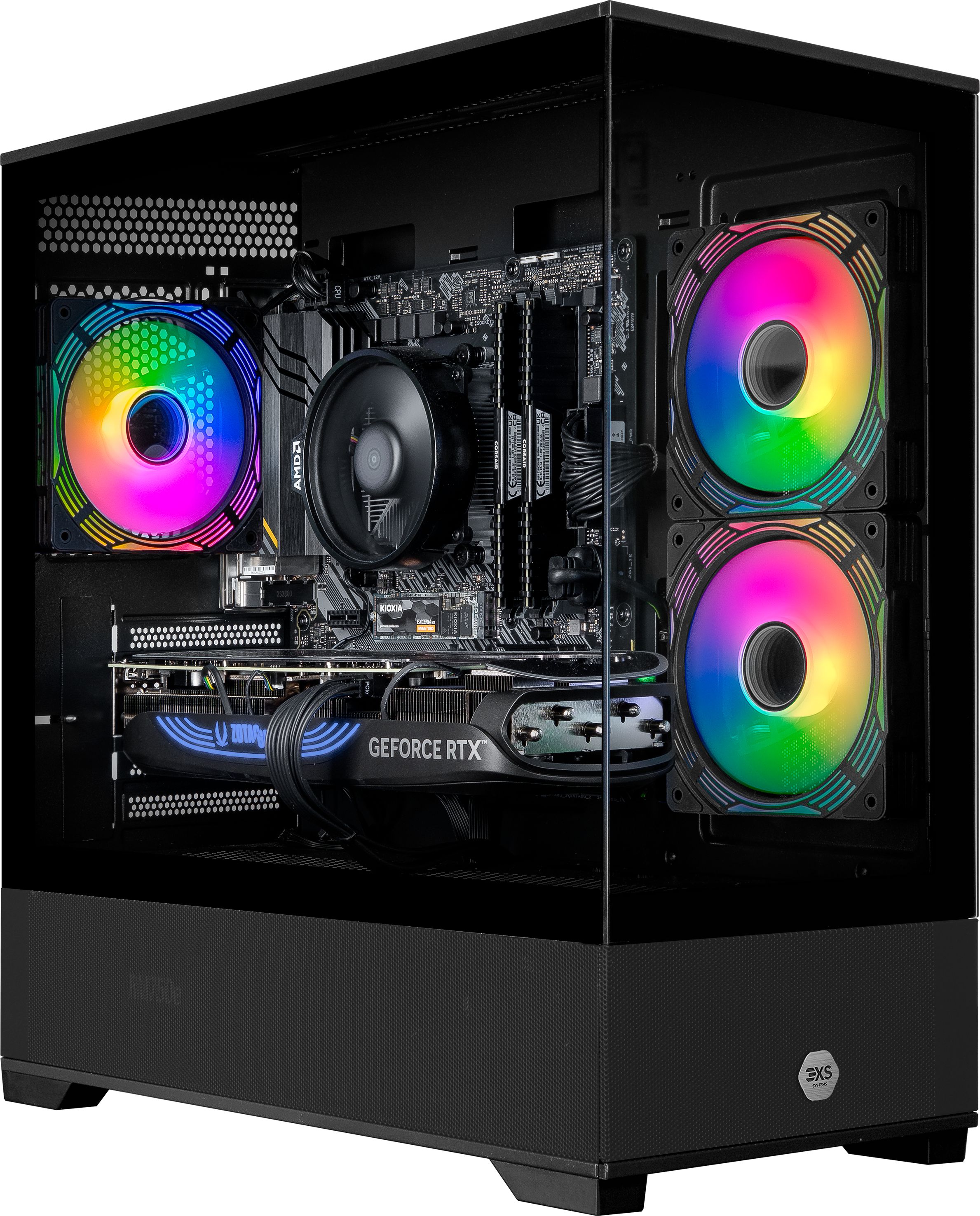 3XS Gaming PC - AMD Ryzen 7 7800X3D - NVIDIA GeForce RTX 5070 Ti 16GB - 32GB RAM - 1TB SSD - Black