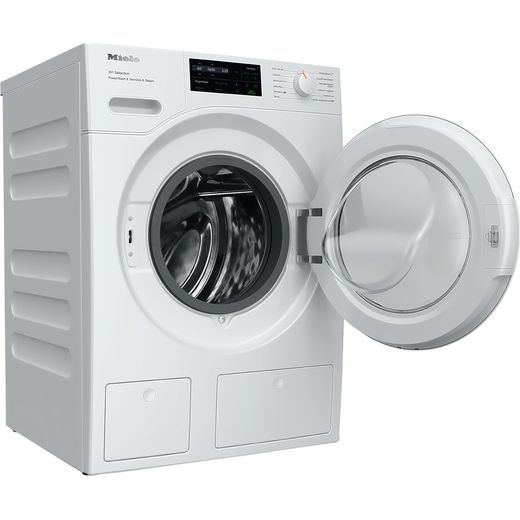 Miele W1 PowerWash & TwinDos WSJ883 WCS 9kg Washing Machine with 1600 rpm - White - Right perpsective shot