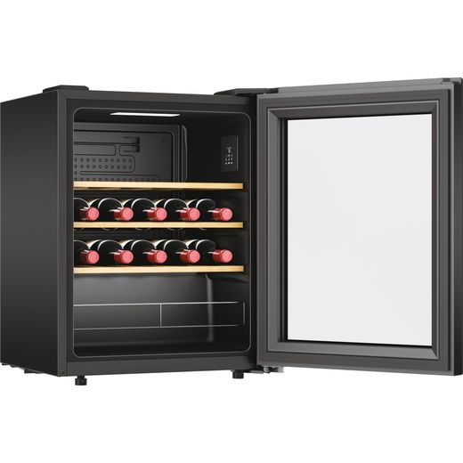 Hoover Wine Cooler - Black - Door open