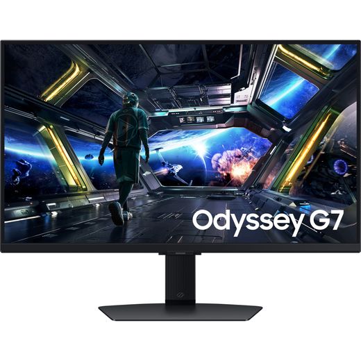 Samsung Odyssey G70D 27" 4K Ultra HD 144Hz Monitor with FreeSync™ Premium - Black - Front shot