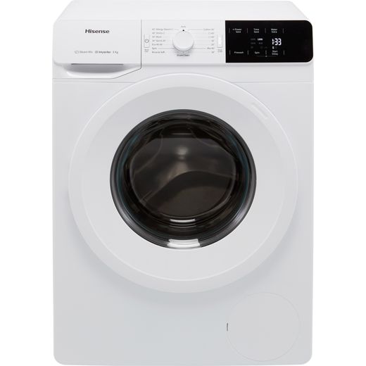Hisense WFGE80141VM 8Kg Washing Machine with 1400 rpm - White - B Rated