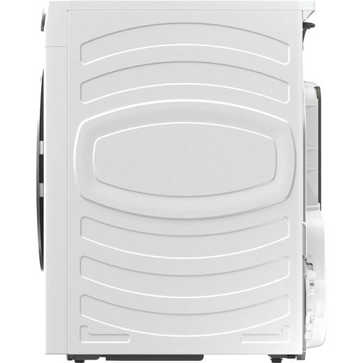 Haier HD80-D357U1-UK Wifi Connected Heat Pump Tumble Dryer - White - Side shot