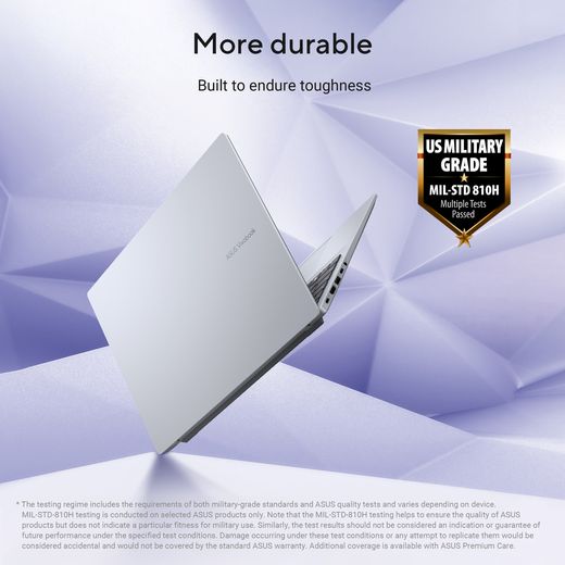 ASUS VivoBook 16 16" Laptop - Qualcomm Snapdragon®, 512GB SSD, 16 GB RAM - Blue - Annotation - Military grade shot