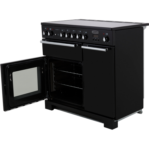 Rangemaster Toledo + 90cm Electric Range Cooker with Induction Hob - Black