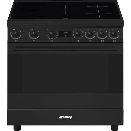 Smeg Electric Range Cooker Matte Black C9IMN2