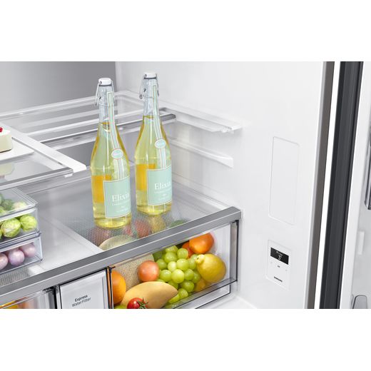 Samsung Bespoke American Fridge Freezer - Clean Black - Fridge internal shot