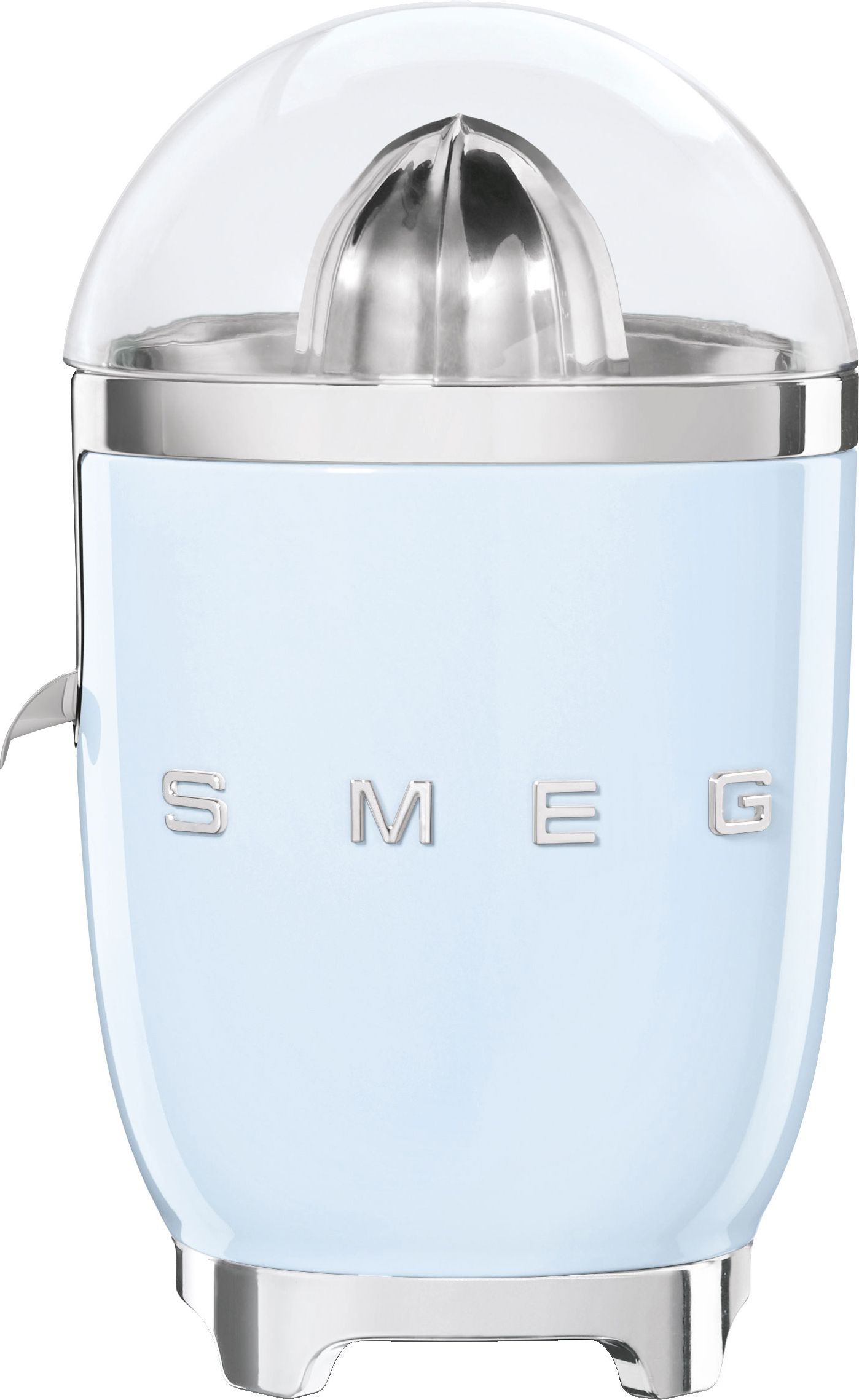 Smeg CJF11 Electric Citrus Juicer - Pastel Blue, Stainless Steel Reamer