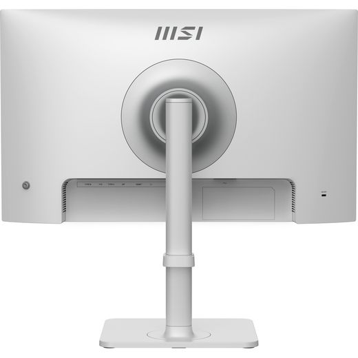 MSI PRO MAX 241PHW E14 23.8" Full HD 144Hz Monitor - White - Back shot