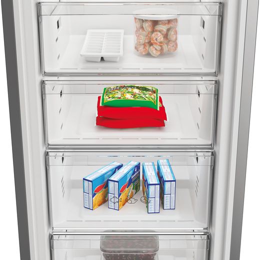 Hotpoint HPMFF 6312 W4UK 186cm Upright Freezer - White - front with freezer drawer shot