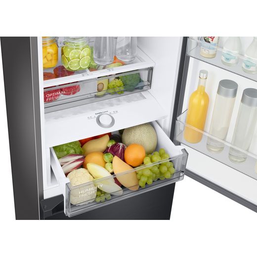 Samsung Frost Free Fridge Freezer - Black - Inside drawer shot