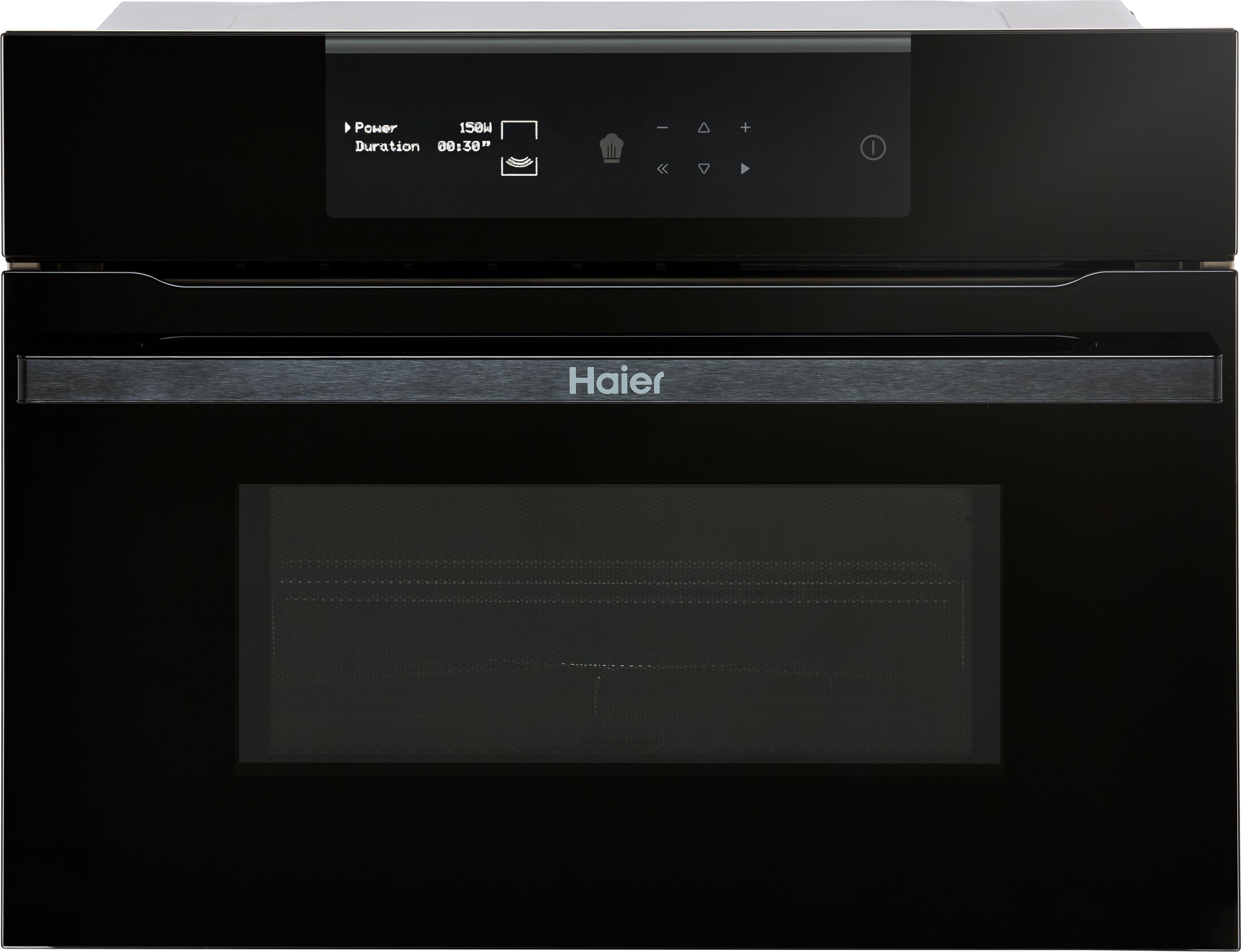 Haier I-Message Series 2 HWO45NB2B0B1 46cm tall, 59cm wide, Built In Compact Microwave - Black, Black