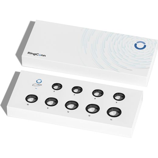 RingConn Gen 2 Smart Ring - Black - Top view shot