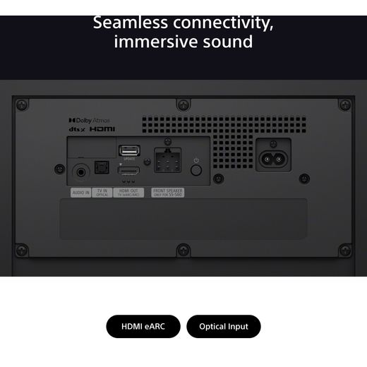 Sony BRAVIA Theatre System 6 HTS60.CEK 5.1 Surround Home Cinema System - Black - Annotation - Seamless connectivity shot