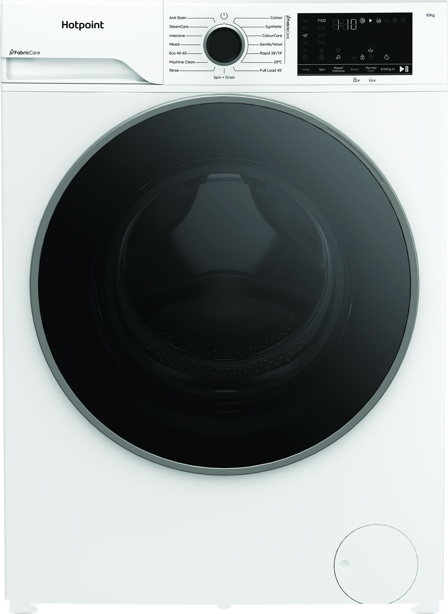 Image of Hotpoint Fabric Care HBCA 103 CARE UK 10kg Washing Machine with 1400 rpm - White - A Rated, White