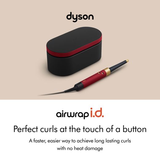 Dyson Airwrap™ 594810-01 Hair Straighteners - Red Velvet - Annotation -Touch of a button shot