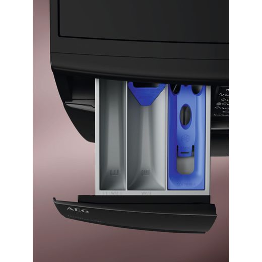 AEG LFO7114AU4B Washing Machine with 1400 rpm - Anthracite - detergent tray shot