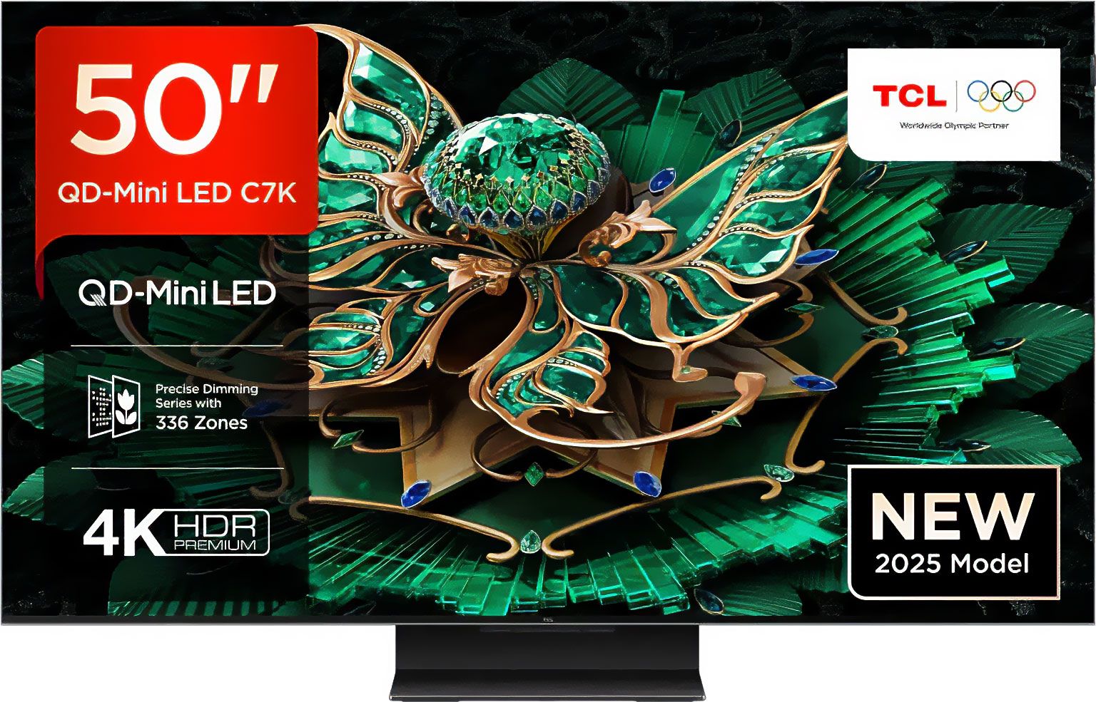 TCL - 50C7K-UK - QLED Smart TV - 50 Inch - 4K Ultra HD - Black