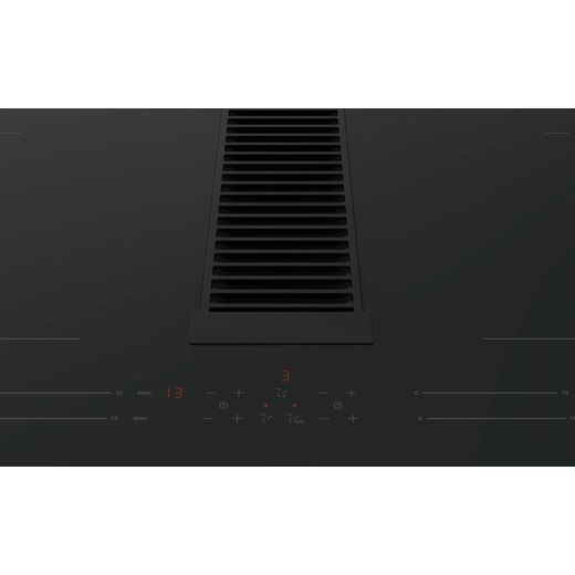 Haier I-Dual Series 6 HAIH82MTMCF 80cm Induction Hob - Black - close up control panel shot 