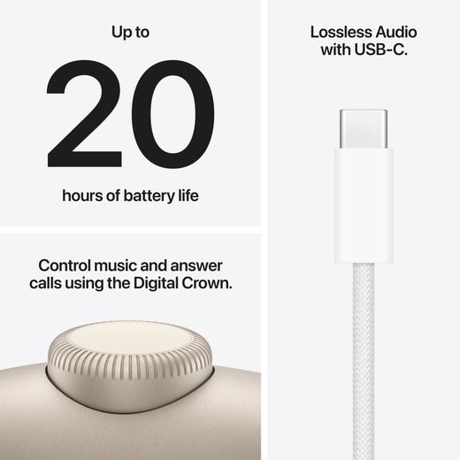Apple AirPods Max 2 - Starlight - Annotation - feature shot