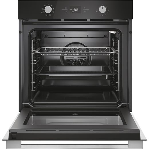 Hoover Built In Electric Single Oven - Stainless Steel - Front with door open shot