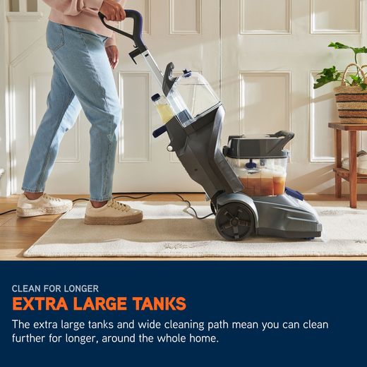 Vax SpinScrub Power Plus CDCW-SSXA Carpet Cleaner - Annotation - Extra large tanks shot