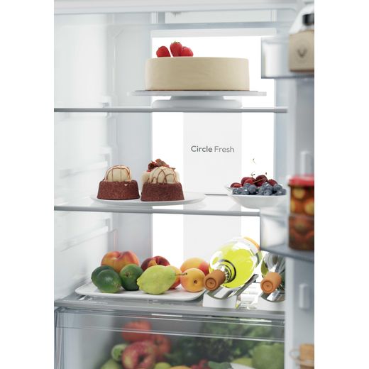 Hoover H-FRIDGE 600 Integrated 70/30 Total No Frost Fridge Freezer with Sliding Door Fixing Kit - White - Close inside fridge shot