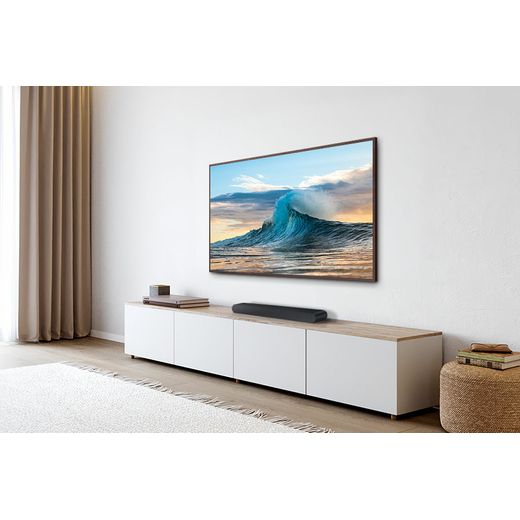 Samsung HW-S60D Bluetooth 5.0 Soundbar - Black - Sound bar in living room shot