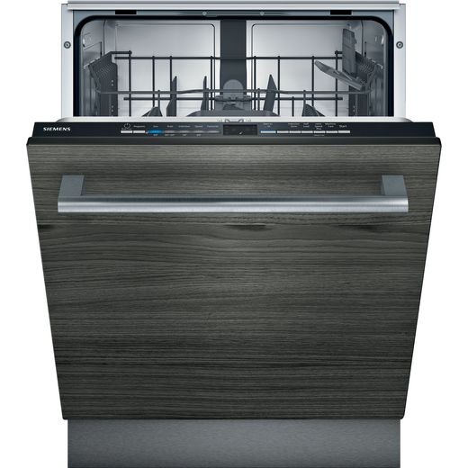 Siemens IQ-100 SE61IX12TG Fully Integrated Standard Dishwasher - Black Control Panel - E Rated