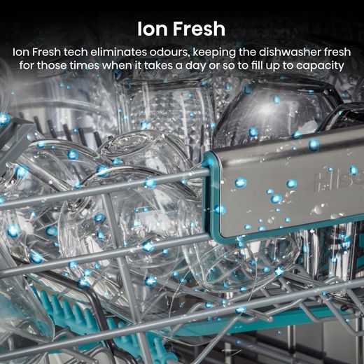 Hisense Integrated Standard Dishwasher - Black - Annotation - Ion Fresh