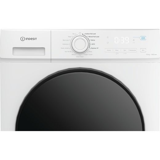 Indesit IDMA 75624 MY TIME UK Washer Dryer White - Close up shot 