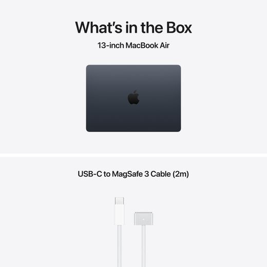 Apple MacBook Air, - Midnight - Annotation - Whats in the box