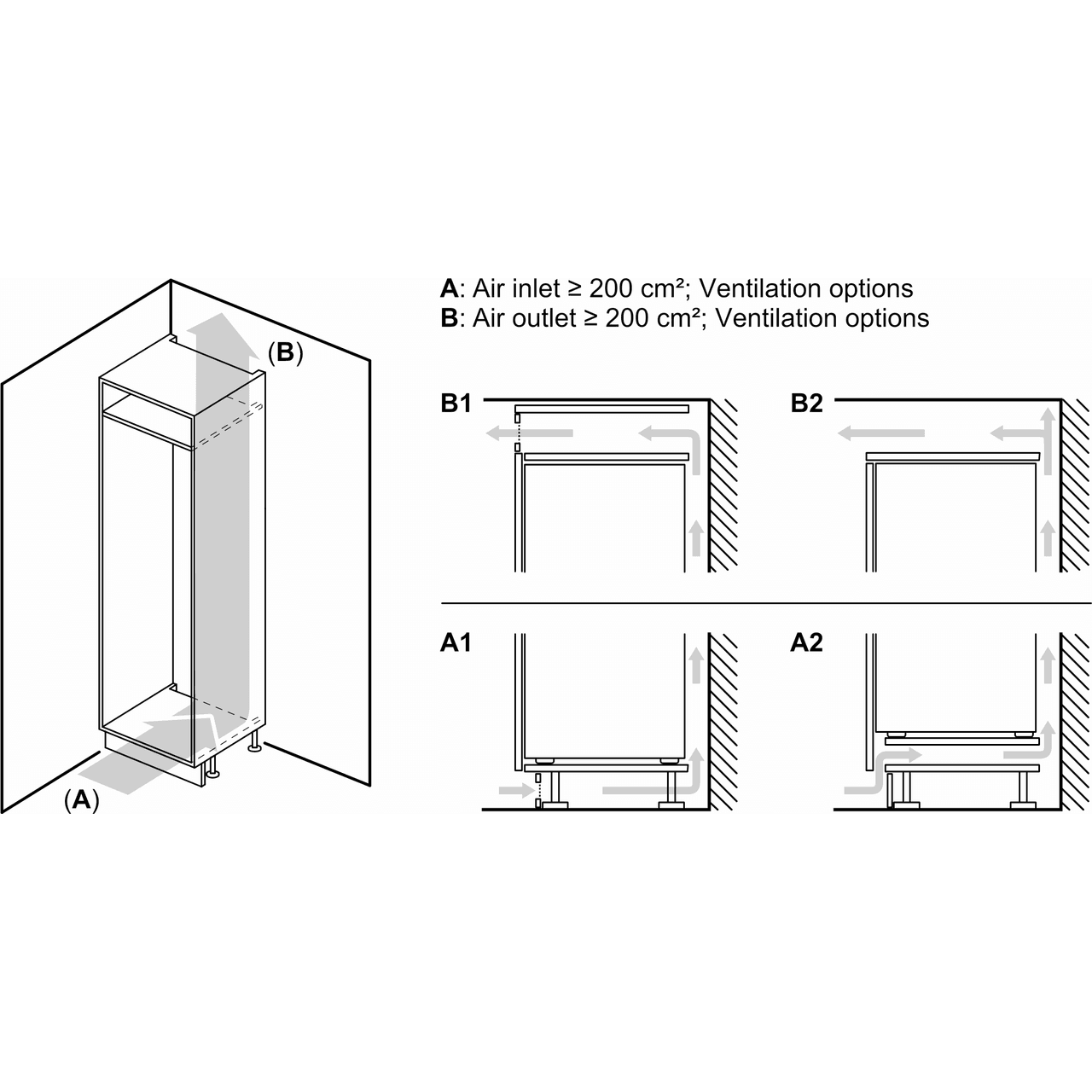 bosch serie 2 kin85nsf0g integrated 50 50 fridge freezer