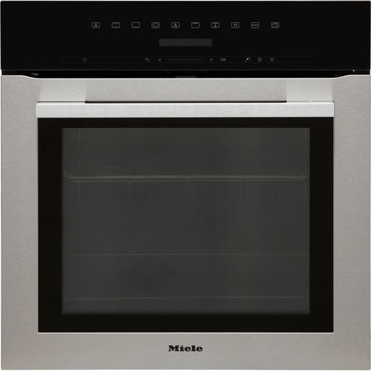 Miele ContourLine H7162BP Built In Electric Single Oven - Clean Steel - A+ Rated