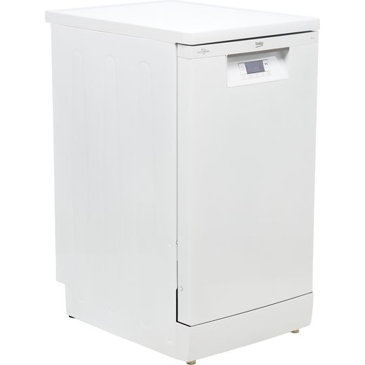Beko Slimline Dishwasher - White - Right perspective