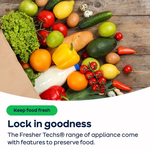 Haier HTR3518ENMXK Fridge Freezer Stainless Steel Effect - AO Annotation - Fresher-Techs®
