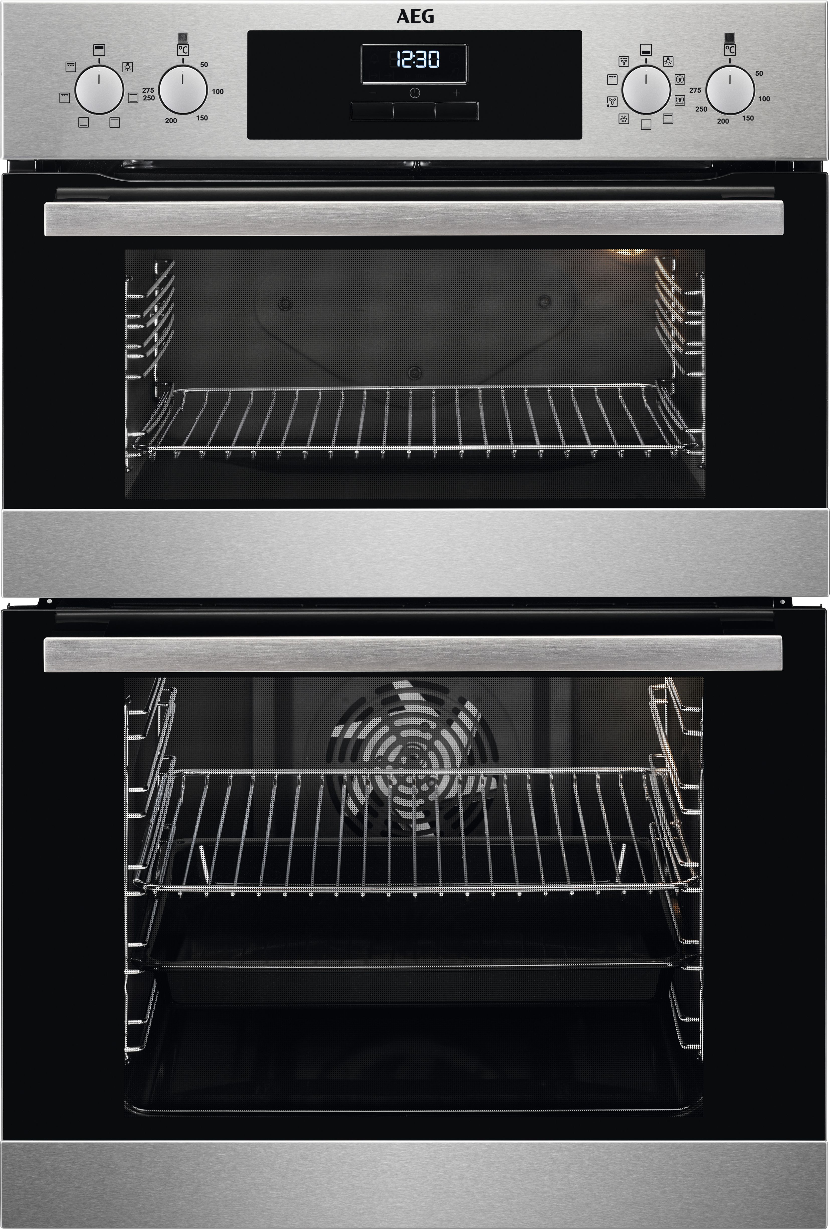 AEG DCB331010M Built In Electric Double Oven - Stainless Steel - A/A Rated, Stainless Steel
