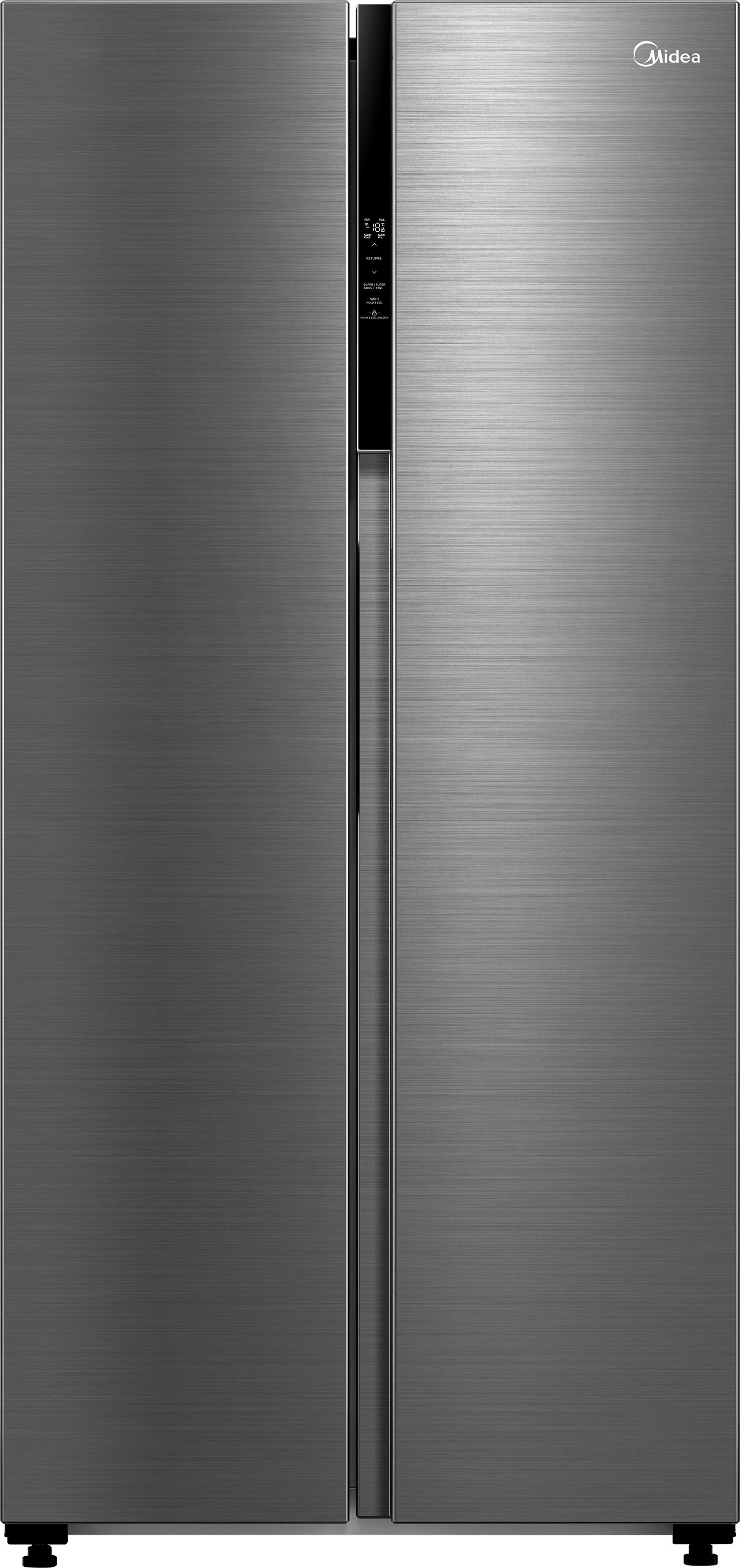 Midea American Fridge Freezer - Stainless Steel - 460L Total Capacity - Frost Free - WiFi Connected