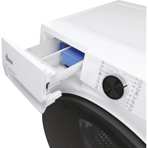 Hoover Pro Wash&Dry Series 5 HBWP 4128BL8-80 Wifi Connected / Washer Dryer with 1400 rpm - White - Detergent tray shot