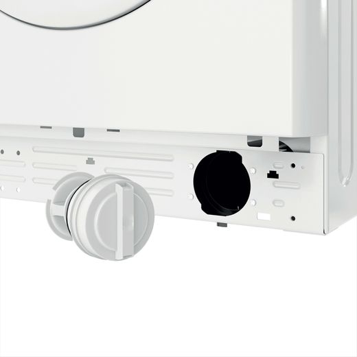 Indesit My Time MTWC 91495 W UK N 9kg Washing Machine with 1400 rpm - White - Close up over flow pipe shot