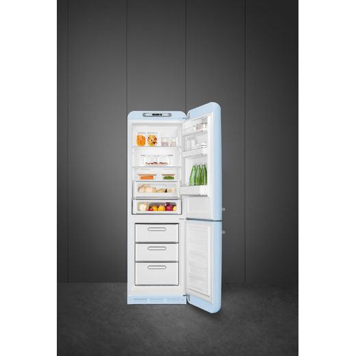 FAB32RPB6UK_BL - Fridge freezer with door open shot