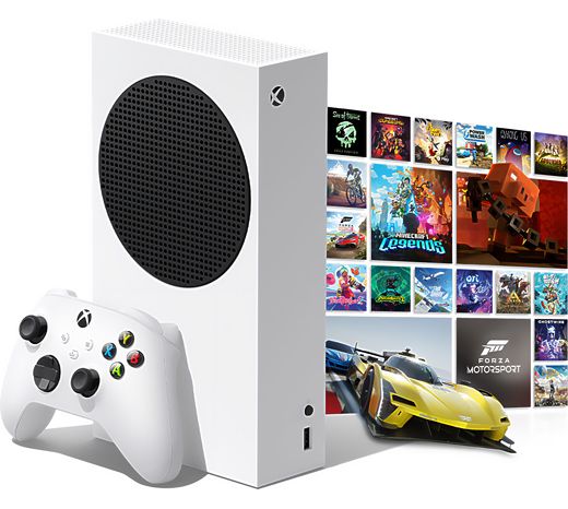 Xbox Series S 512GB with Starter Bundle of 3 Months Xbox Game Pass Ultimate  - White