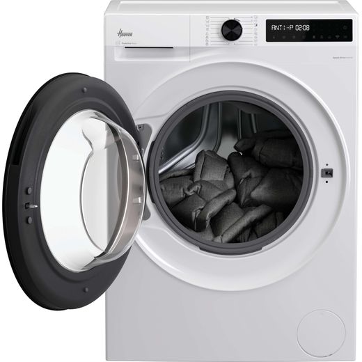 Hoover HBR 49SBL8-80 31020877 Washing Machine with 1400 rpm - White - Door open
