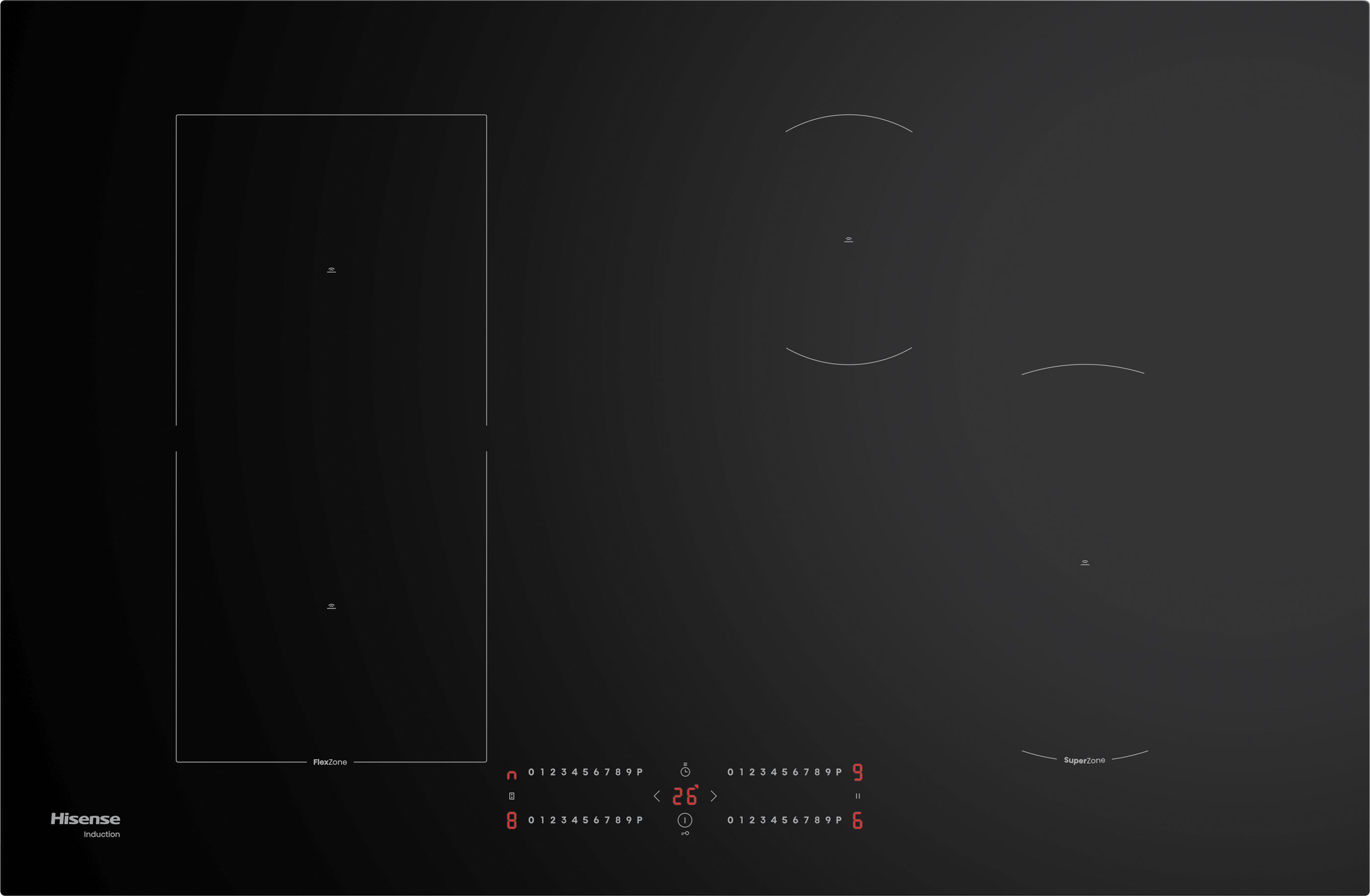 Image of Hisense HIC8422BSC 80cm Induction Hob - Black, Black