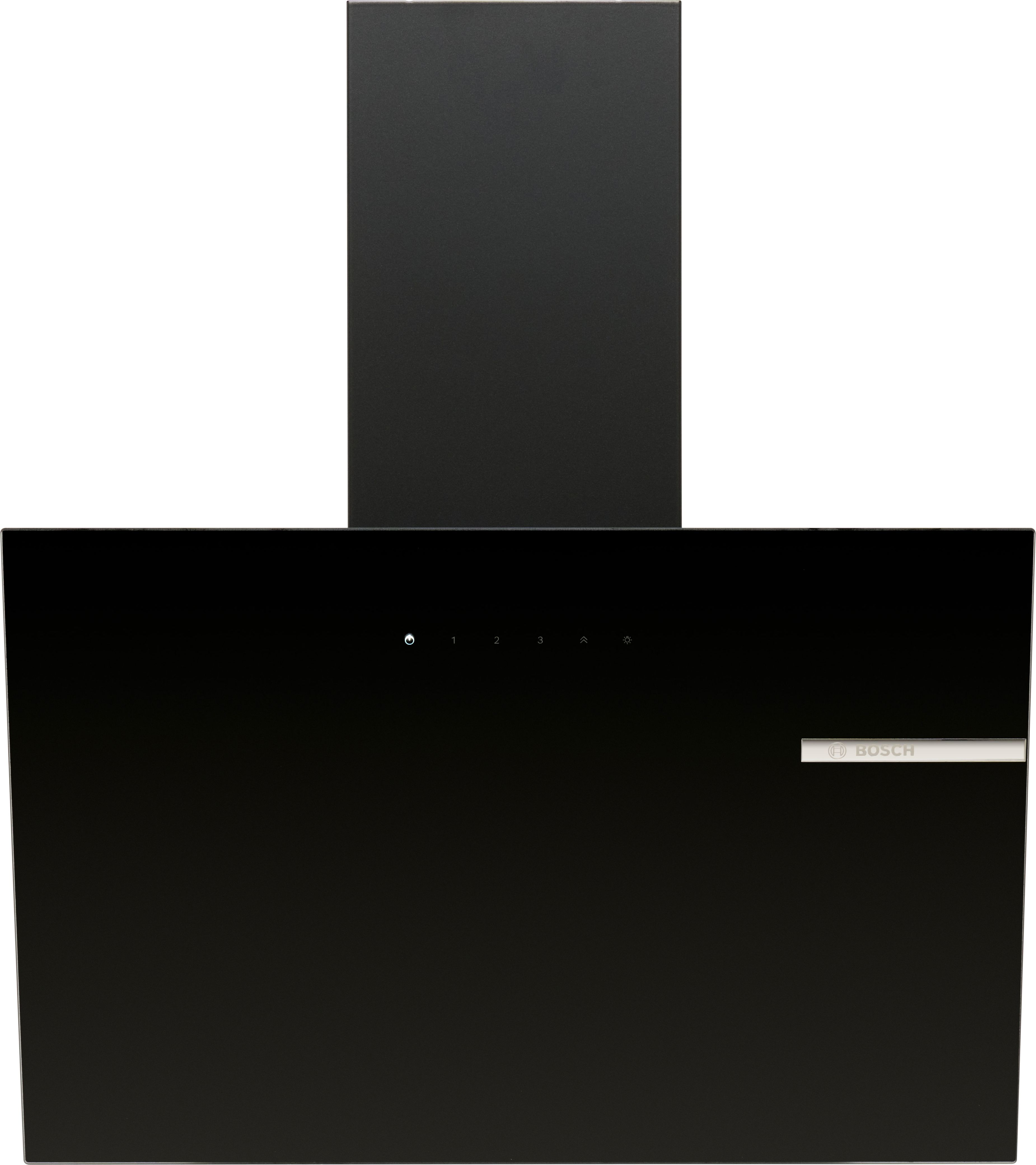 Image of Bosch Series 2 DWK65DK60B 60cm Chimney Cooker Hood - Black, Black