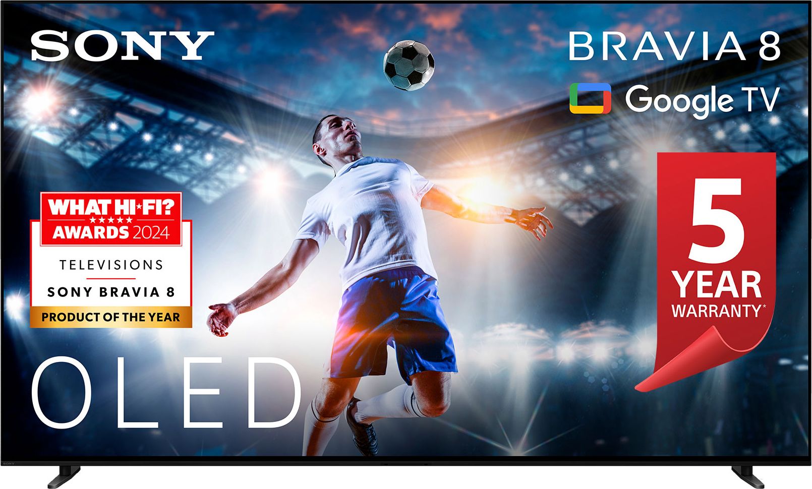 Sony BRAVIA 8 77" OLED TV 4K Ultra HD Smart TV Black