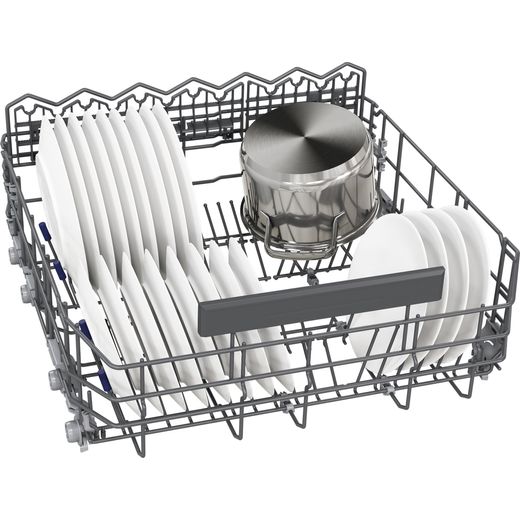 Siemens IQ-500 Fully Integrated Standard Dishwasher - Black - Right basket perpsective shot